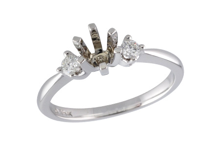 E042-21654: LDS SEMI DIA RING .14 TW