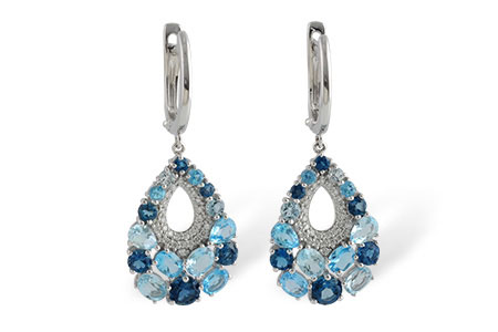 E224-08072: EARR 4.01 BLUE TOPAZ 4.24 TGW