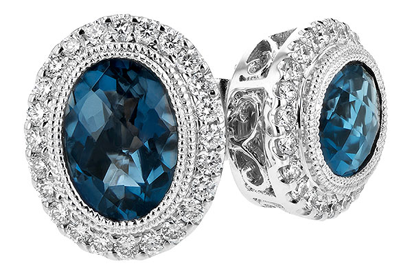 E225-83472: EARR 1.76 LONDON BLUE TOPAZ 2.01 TGW