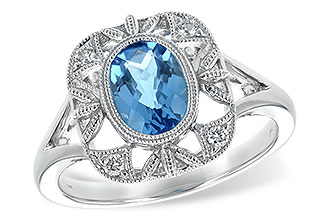 E225-83517: LDS RG 1.22 BLUE TOPAZ 1.30 TGW
