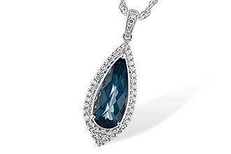 E225-85290: NECK 2.40 LONDON BLUE TOPAZ 2.65 TGW