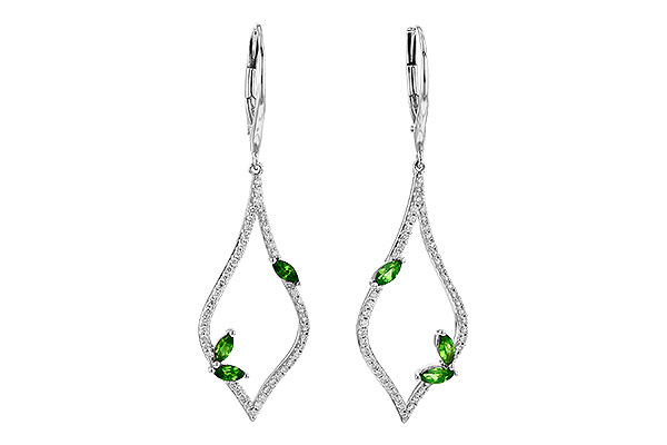 E226-78990: EARR .42 GREEN GARNET .77 TGW