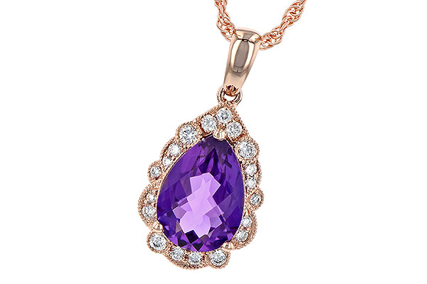 E226-80754: NECKLACE 1.53 AMETHYST 1.68 TGW (10x7 PS)