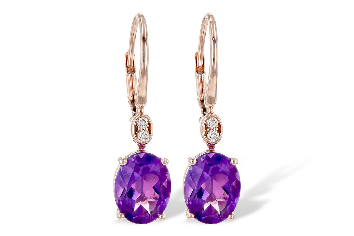 E226-81645: EARR 2.85 TW AMETHYST 2.90 TGW (9x7MM AMY)