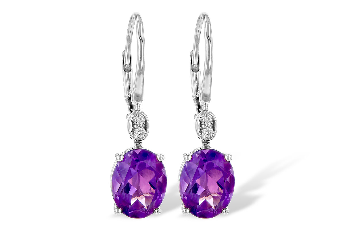E226-81645: EARR 2.85 TW AMETHYST 2.90 TGW (9x7MM AMY)