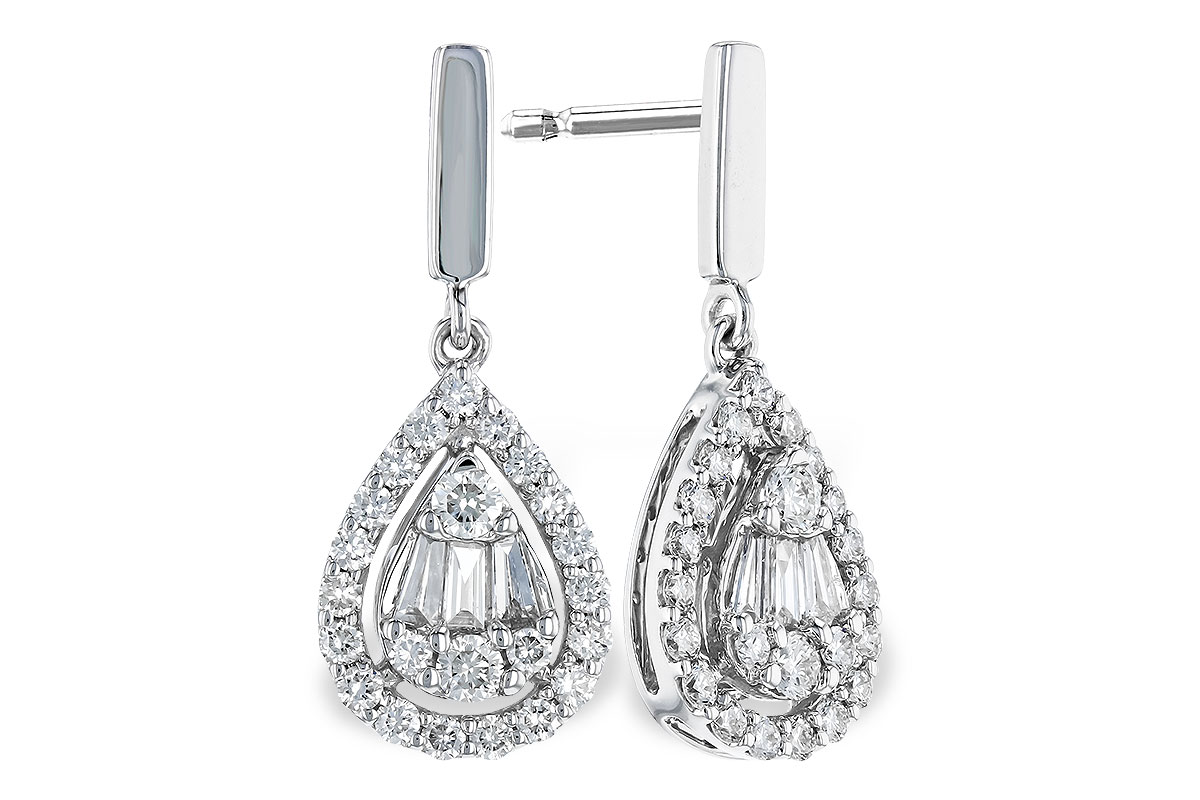 E310-38063: EARRINGS .08 TW BAG .40 TW