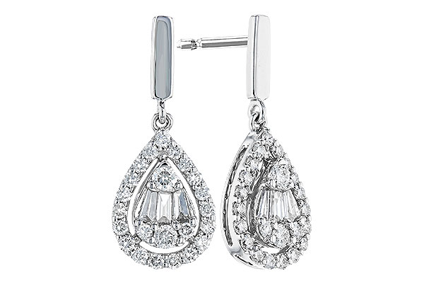 E310-38063: EARRINGS .08 TW BAG .40 TW
