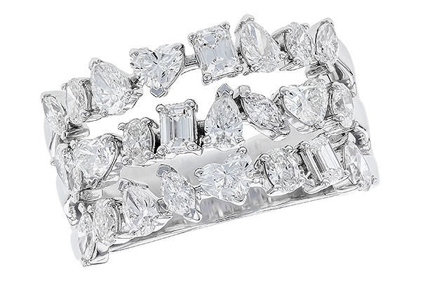 E310-39872: LDS DIA WED RG 2.00 TW FANCY CUT DIAS