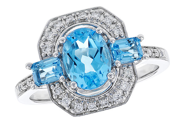 E310-39899: LDS RG 1.75 TW BLUE TOPAZ 1.90 TGW