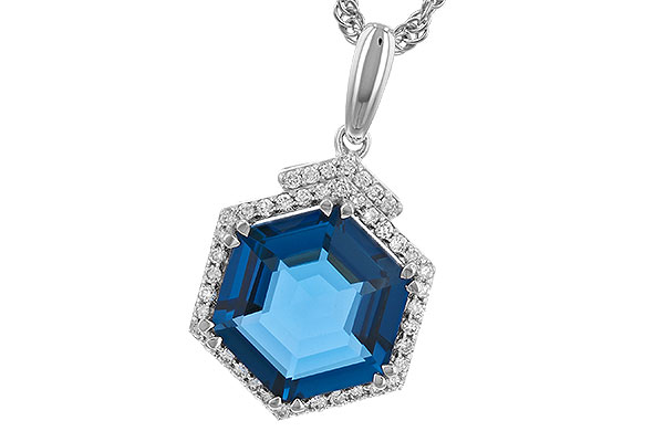 E310-40790: NECK 3.94 TW LONDON BLUE TOPAZ 4.12 TGW