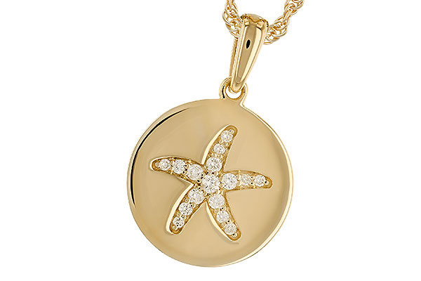 E310-42572: NECKLACE .11 TW