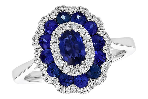 E310-45345: LDS RG 1.33 TW SAPPHIRE 1.56 TGW (6x4 MM SAPP)