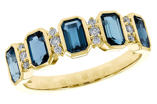 E311-30763: LDS RG 1.46 TW LONDON BLUE TOPAZ 1.58 TGW