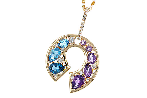 E311-31690: NECKLACE 1.77 SEMI-PREC (AMY & BT) 1.90 TGW