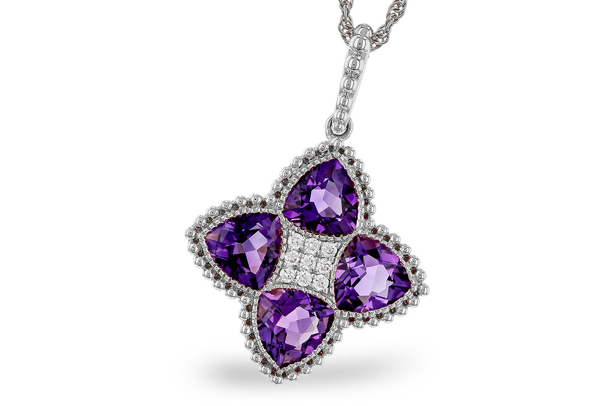 E311-32554: NECKLACE 2.22 AMETHYST 2.28 TGW