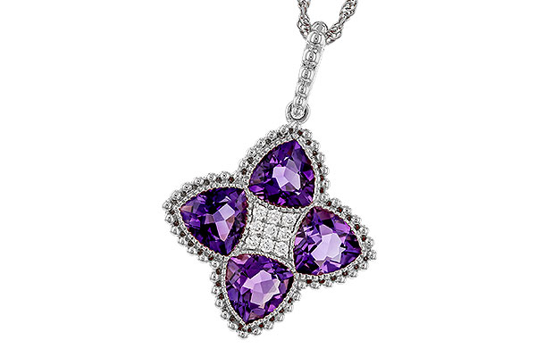 E311-32554: NECKLACE 2.22 AMETHYST 2.28 TGW