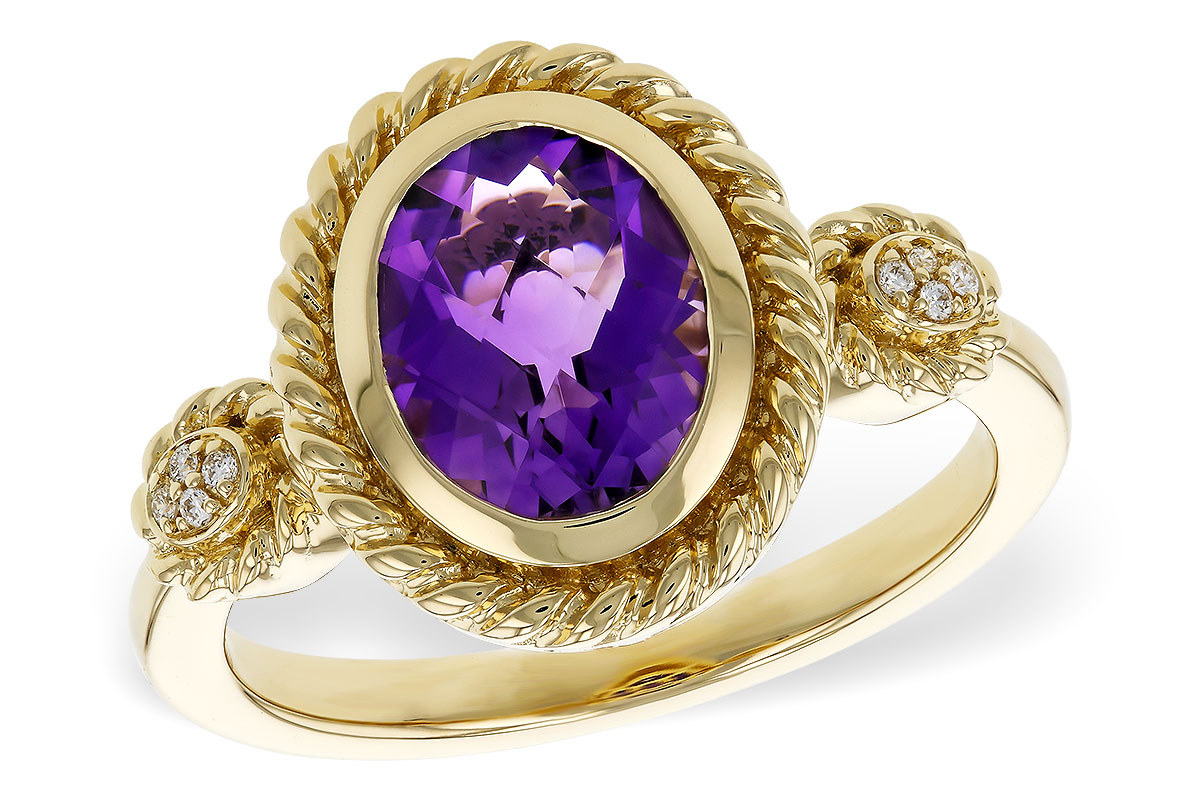 E311-36217: LDS RG 1.38 AMETHYST 1.40 TGW (9x7MM AMY)