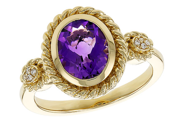 E311-36217: LDS RG 1.38 AMETHYST 1.40 TGW (9x7MM AMY)