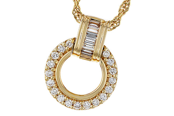 E311-36272: NECKLACE .12 BAG .33 TW
