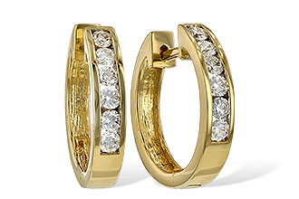 F037-66272: EARRINGS .50 TW