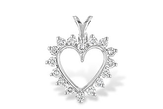 F043-12635: HEART PENDANT .45 TW