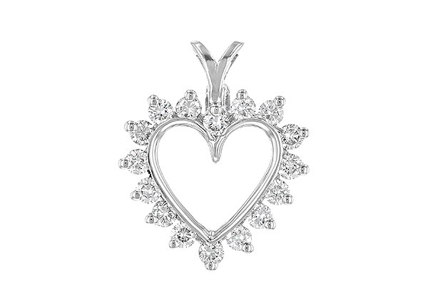 F043-12635: HEART PENDANT .45 TW