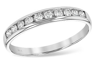 F129-51708: LDS WED RG .25 TW (10 STONES)