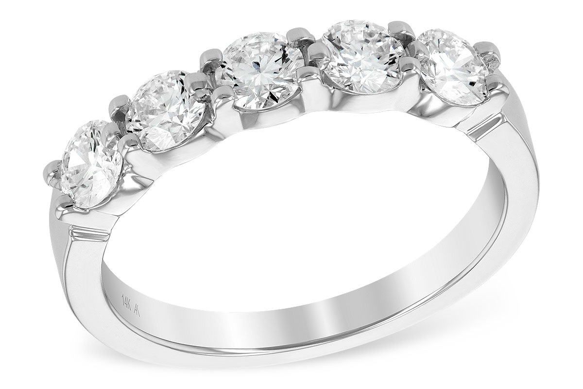 F222-22563: LDS DIA WED RG 1.00 TW (5 STONES)