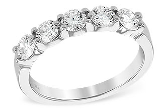 F222-22563: LDS DIA WED RG 1.00 TW (5 STONES)