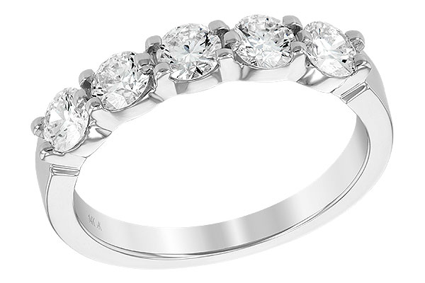 F222-22563: LDS DIA WED RG 1.00 TW (5 STONES)