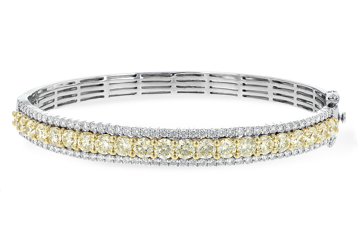 F225-85308: BANGLE 4.20 YELLOW DIAS 5.63 TW