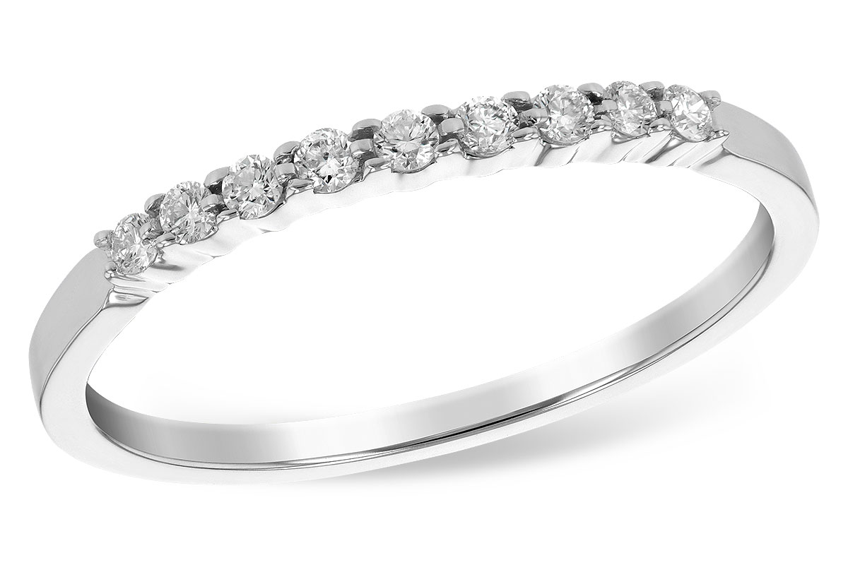 F225-87181: LDS WED RG .12 TW (9 STONES)