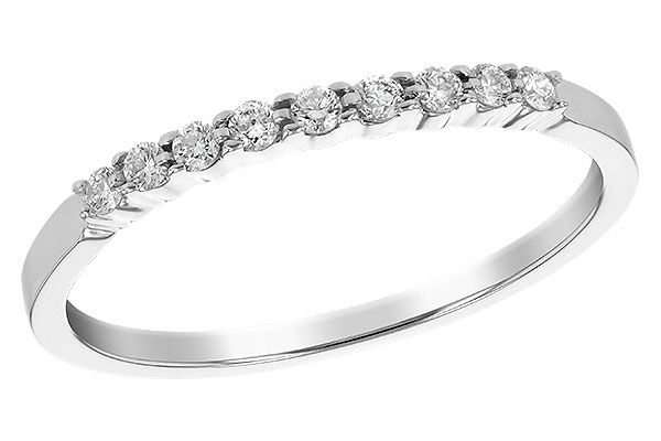 F225-87181: LDS WED RG .12 TW (9 STONES)