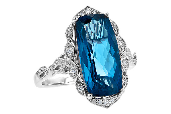 F226-74372: LDS RG 6.75 LONDON BLUE TOPAZ 6.90 TGW