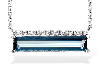 F226-78963: NECK 2.70 LONDON BLUE TOPAZ 2.80 TGW