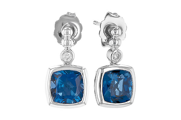 F309-46199: EARR 1.78 LONDON BLUE TOPAZ 1.82 TGW