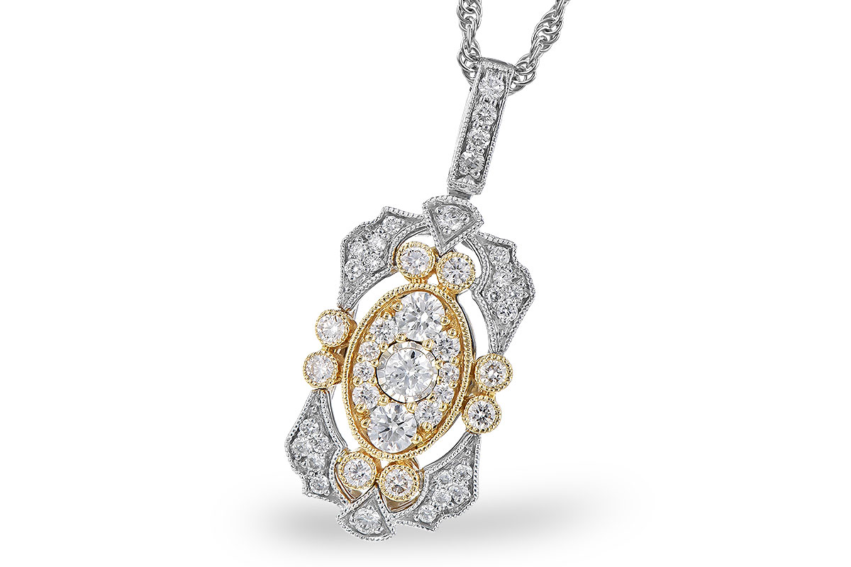 F309-51681: NECKLACE .50 TW