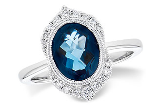 F309-53517: LDS RG 1.86 LONDON BLUE TOPAZ 2.00 TGW