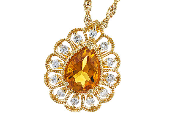 F310-39899: NECKLACE .62 CITRINE .75 TGW (7x5MM CIT)