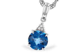 F310-41672: NECK 1.60 LONDON BLUE TOPAZ 1.61 TGW (7MM RD)