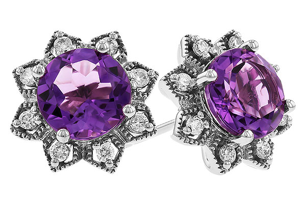 F310-41726: EARR 2.07 TW AMETHYST 2.25 TGW (7MM RD)