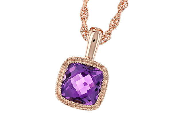 F310-43463: NECKLACE .82 AMETHYST