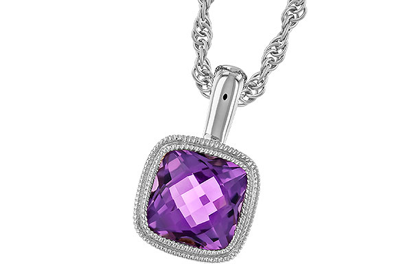 F310-43463: NECKLACE .82 AMETHYST