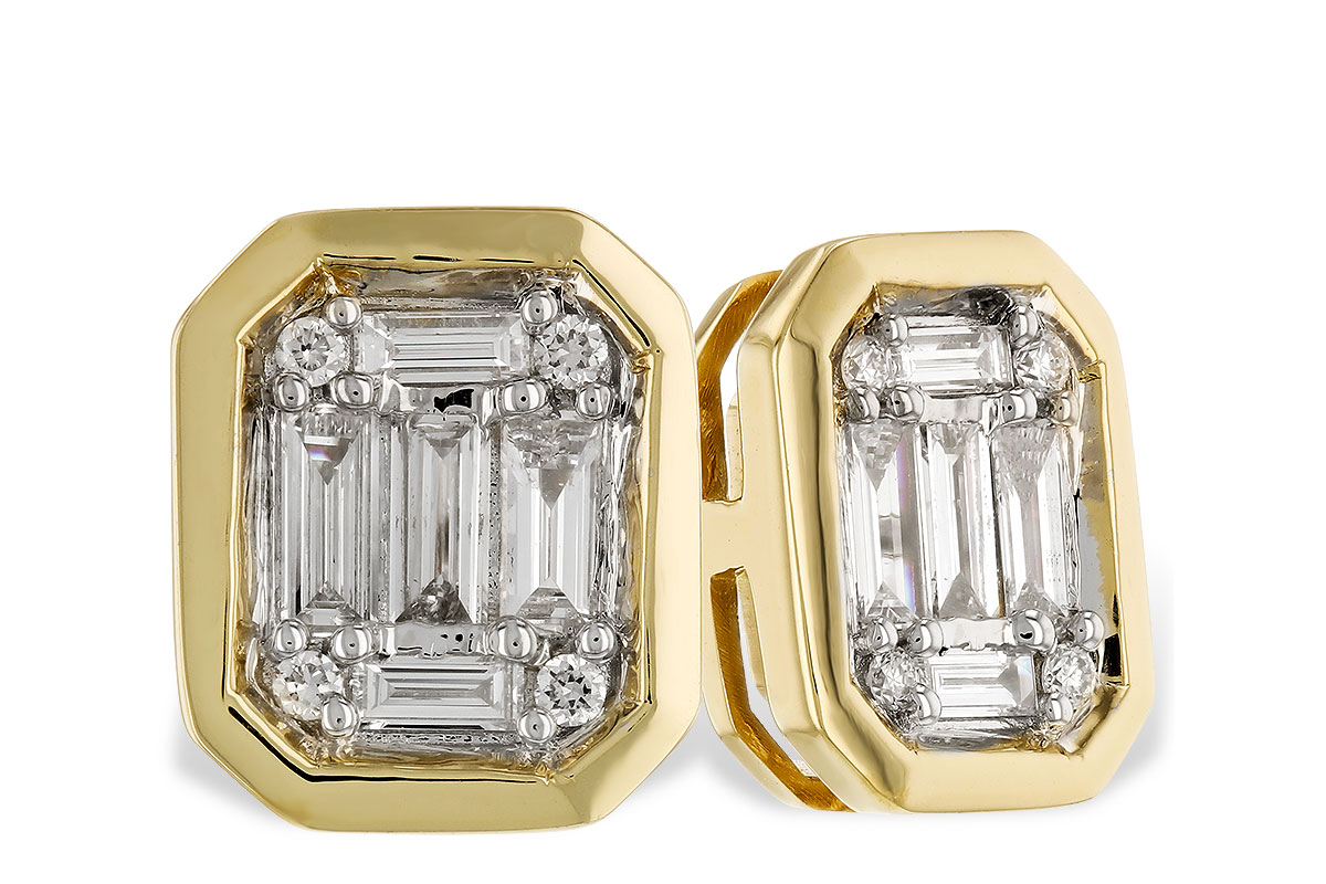 F310-43517: EARRINGS .24 BAG .28 TW