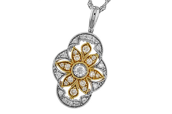 F310-43535: NECKLACE .33 TW