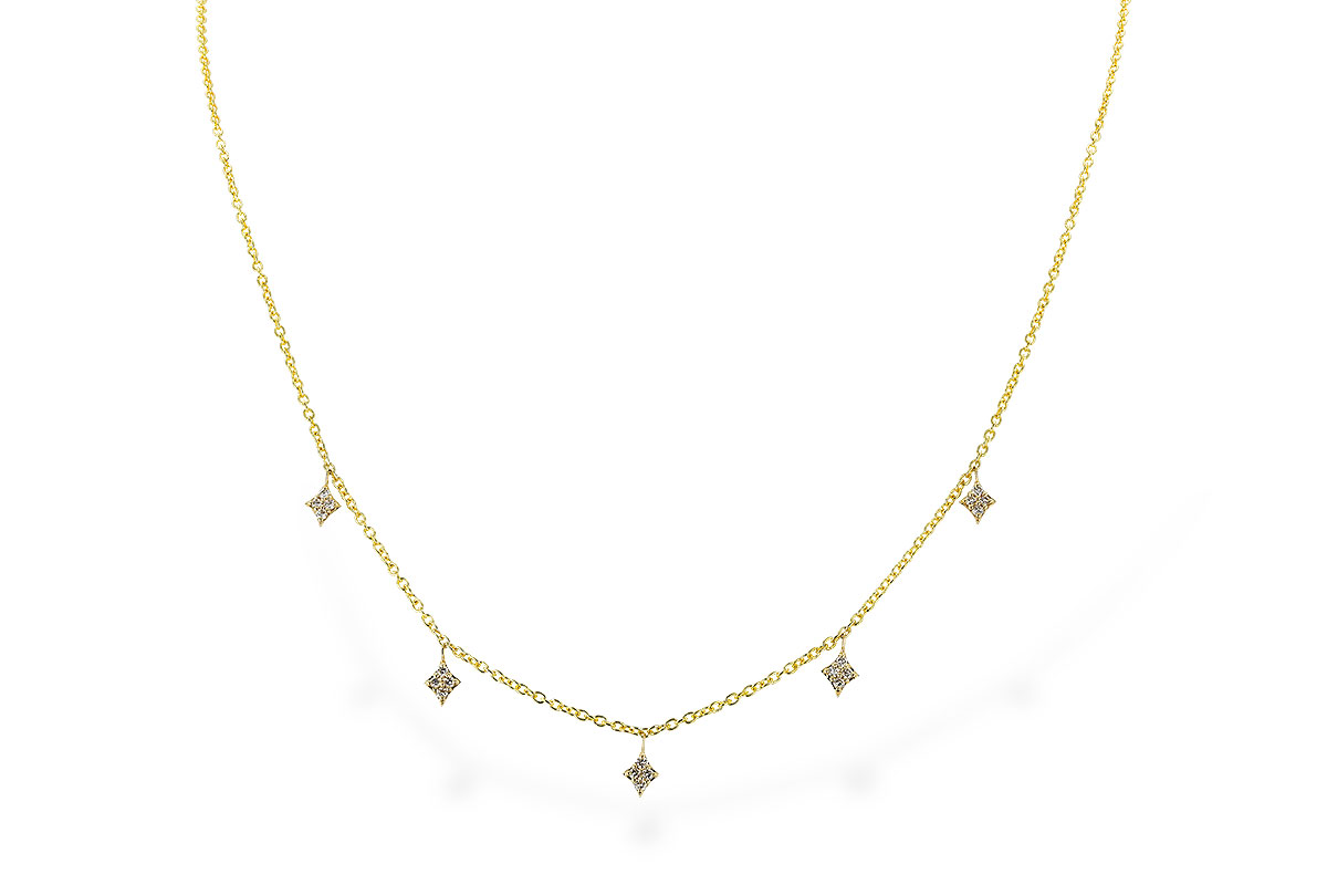 F310-44417: NECKLACE .19 TW (18")