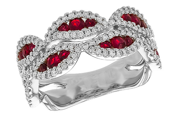 F310-45354: LDS WED RG .70 TW RUBY 1.11 TGW