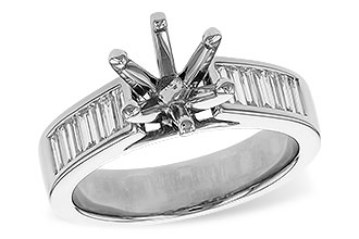 F311-28063: LDS SEMI DIA RG .50 TW BAGUETTES