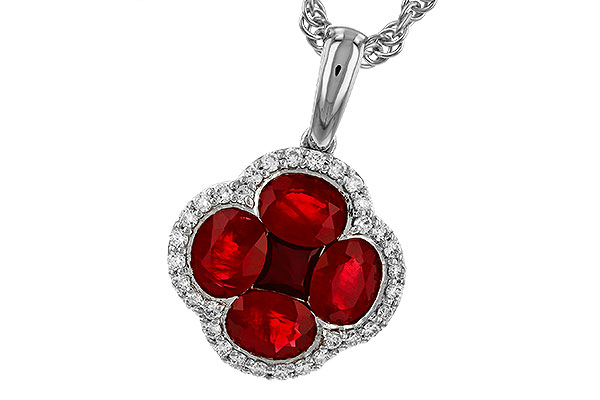 F311-29826: NECKLACE 1.72 RUBY 1.87 TGW