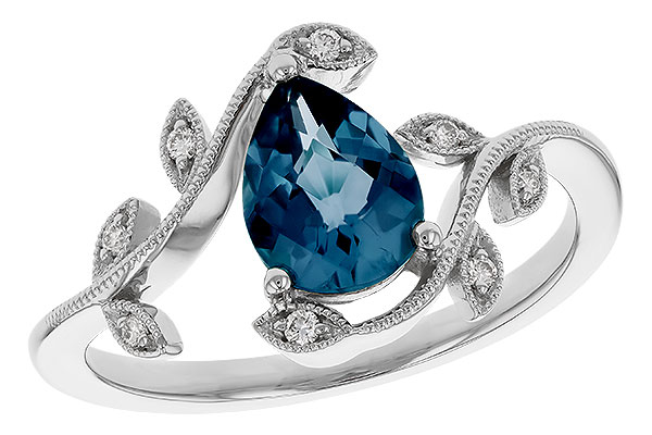 F311-31699: LDS RG 1.20 LONDON BLUE TOPAZ 1.26 TGW (8x6MM LBT)